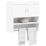 Wall Shelf Wall-Mounted White 80 x 36 x 80 cm Engineered Wood