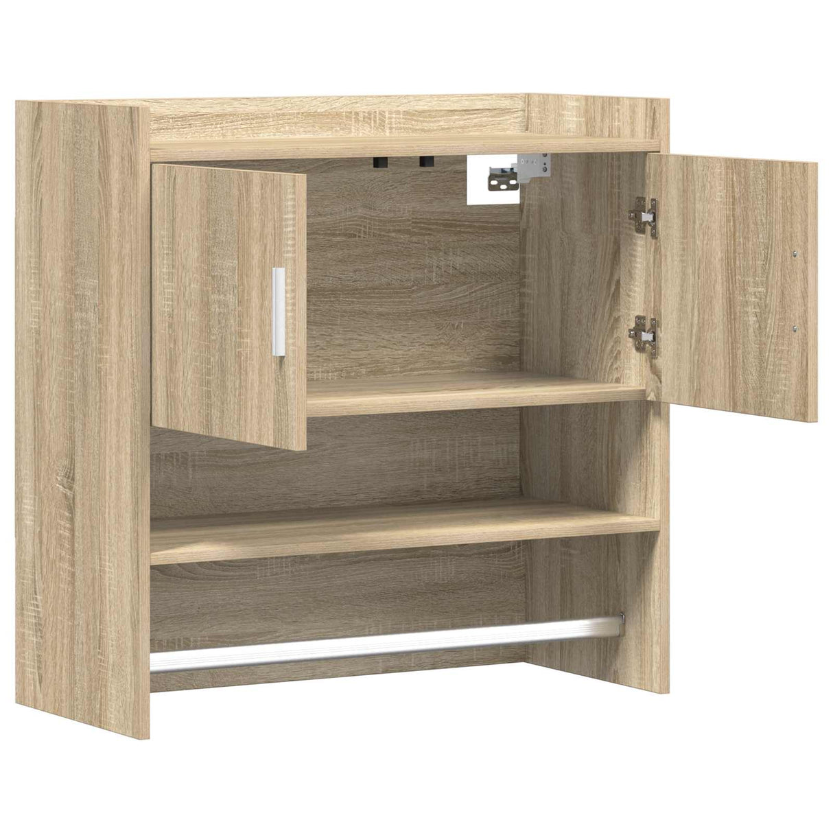 Wall Shelf Wall-Mounted Sonoma Oak 80 x 36 x 80 cm