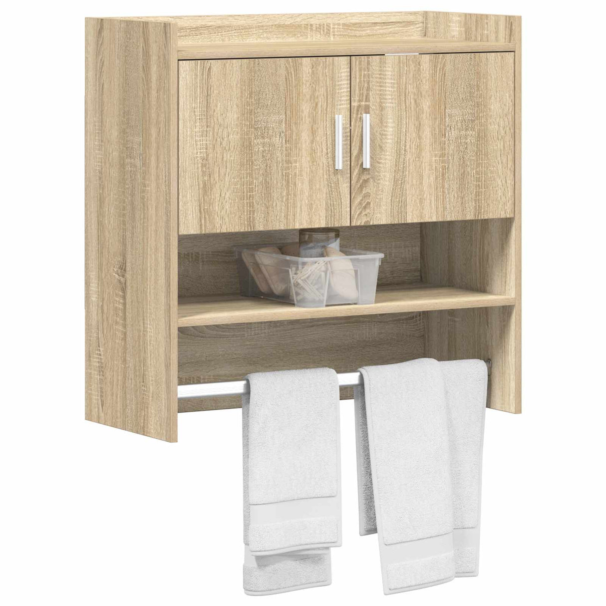Wall Shelf Wall-Mounted Sonoma Oak 80 x 36 x 80 cm