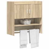 Wall Shelf Wall-Mounted Sonoma Oak 80 x 36 x 80 cm - Side View