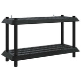 Shelving Unit 2-Tier 100 x 40 x 55.5 cm PP Anthracite