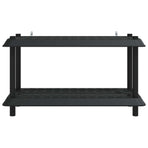 Shelving Unit 2-Tier 100 x 40 x 55.5 cm PP Anthracite