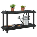 Shelving Unit 2-Tier 100 x 40 x 55.5 cm PP Anthracite