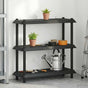 Shelving Unit 3-Tier 100 x 40 x 96 cm PP Anthracite