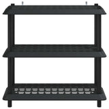 Shelving Unit 3-Tier 100 x 40 x 96 cm PP Anthracite