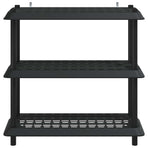 Shelving Unit 3-Tier 100 x 40 x 96 cm PP Anthracite