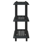 Shelving Unit 3-Tier 100 x 40 x 96 cm PP Anthracite