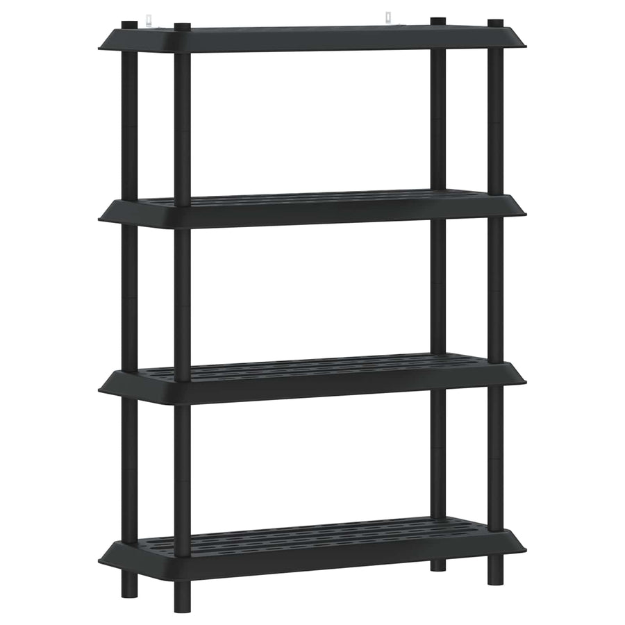 Shelving Unit 4-Tier 100 x 40 x 136.5 cm PP Anthracite