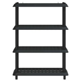 Shelving Unit 4-Tier 100 x 40 x 136.5 cm PP Anthracite