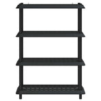 Shelving Unit 4-Tier 100 x 40 x 136.5 cm PP Anthracite