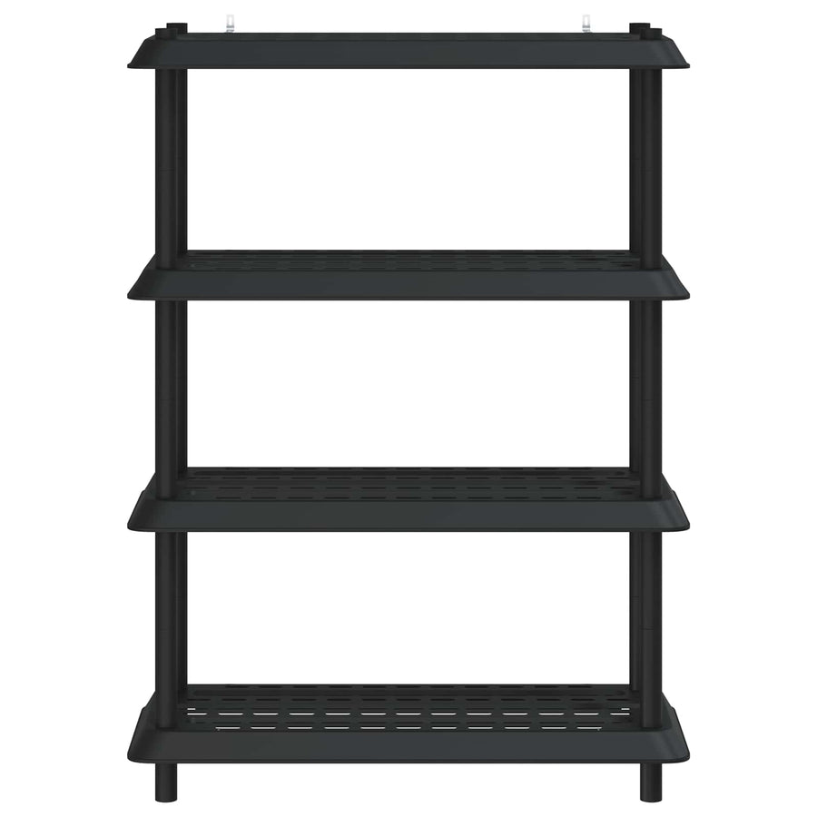 Shelving Unit 4-Tier 100 x 40 x 136.5 cm PP Anthracite