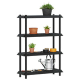 Shelving Unit 4-Tier 100 x 40 x 136.5 cm PP Anthracite