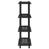 Shelving Unit 4-Tier 100 x 40 x 136.5 cm PP Anthracite