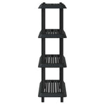 Shelving Unit 4-Tier 100 x 40 x 136.5 cm PP Anthracite