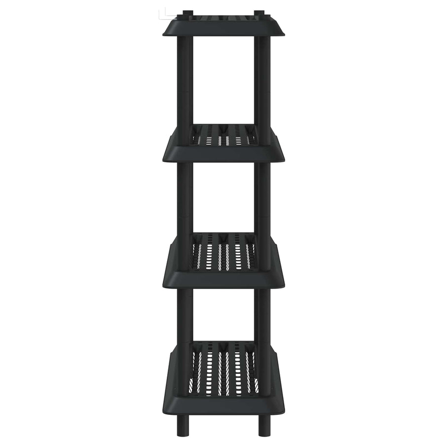 Shelving Unit 4-Tier 100 x 40 x 136.5 cm PP Anthracite