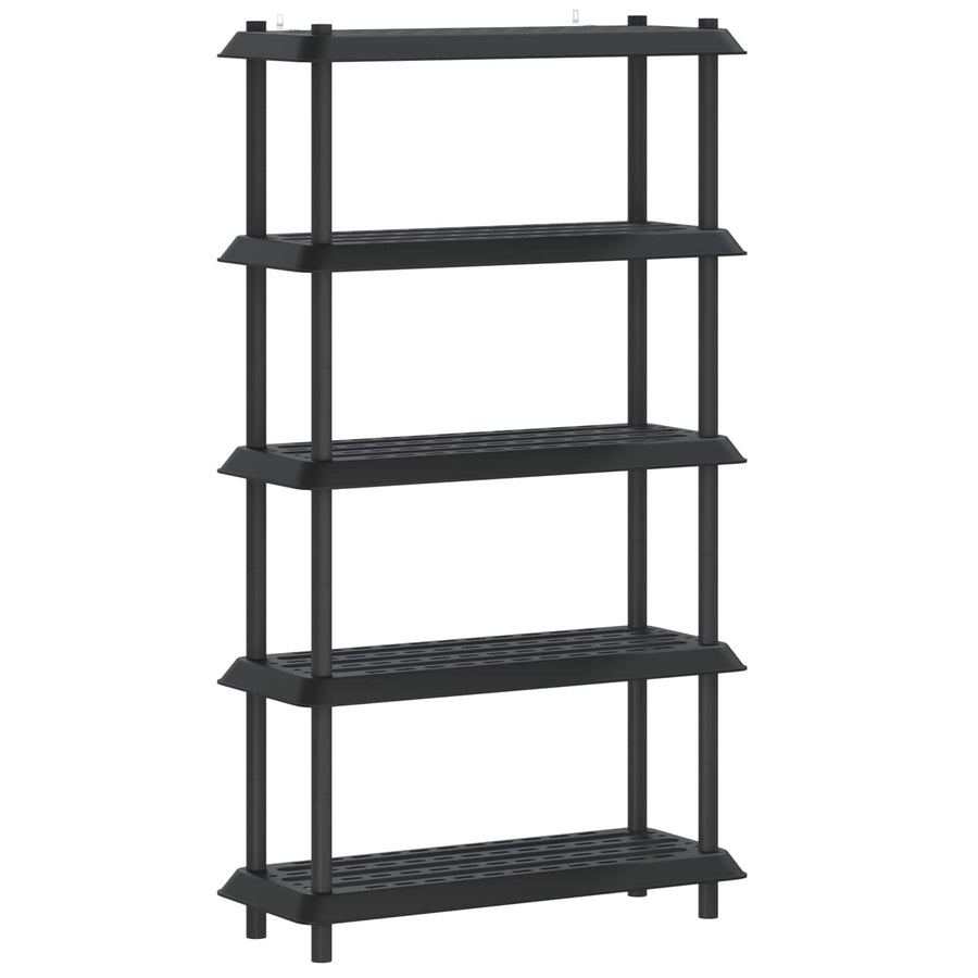 Shelving Unit 5-Tier 100 x 40 x 177 cm PP Anthracite, image 2