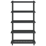 Shelving Unit 5-Tier 100 x 40 x 177 cm PP Anthracite