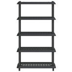 Shelving Unit 5-Tier 100 x 40 x 177 cm PP Anthracite, image 5