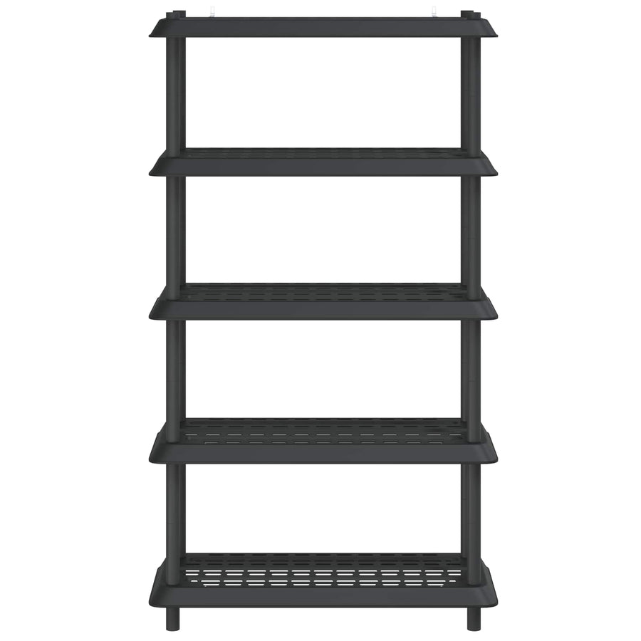 Shelving Unit 5-Tier 100 x 40 x 177 cm PP Anthracite, image 5