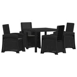 Garden Dining Set 5 pcs Anthracite PP