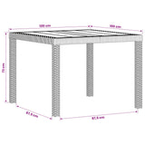 Garden Dining Set 5 pcs Anthracite PP