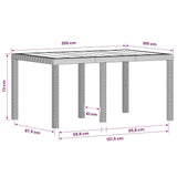 Garden Dining Set 7 pcs Anthracite PP - Extra Image