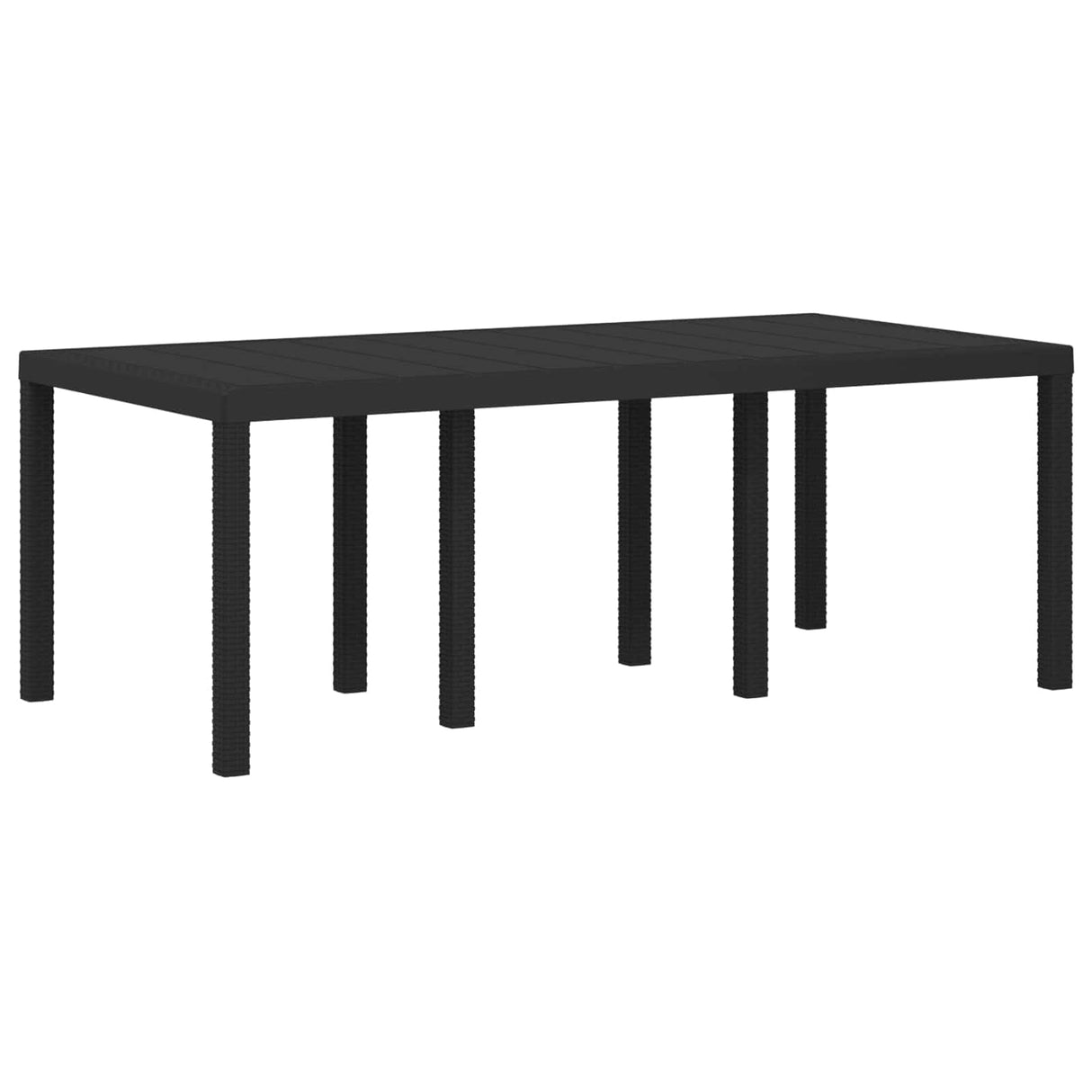 Garden Dining Set 9 pcs Anthracite PP