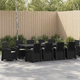 Garden Dining Set 11 pcs Anthracite and Cream PP