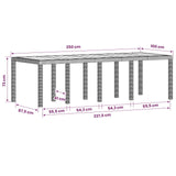 Garden Dining Set 11 pcs Anthracite and Cream PP
