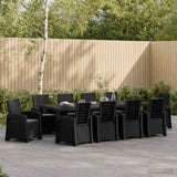 Garden Dining Set 11 pcs Anthracite PP