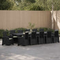 Garden Dining Set 14 pcs Anthracite and Cream 150 cm PP