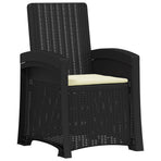 Garden Dining Set 14 pcs Anthracite and Cream 150 cm PP