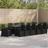 Garden Dining Set 14 pcs Anthracite PP