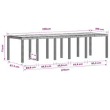 Garden Dining Set 14 pcs Anthracite PP