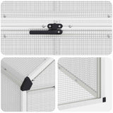 Bird Cage Silver 181.5 x 110.5 x 173.5 cm Welded Wire Mesh