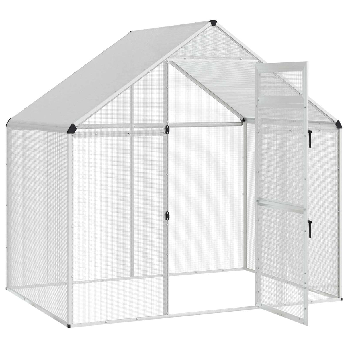 Bird Cage Silver 181.5 x 110.5 x 173.5 cm Welded Wire Mesh