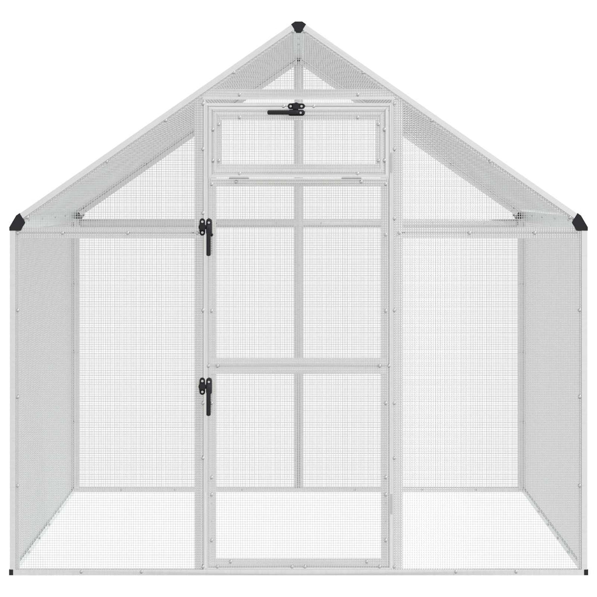 Bird Cage Silver 181.5 x 110.5 x 173.5 cm Welded Wire Mesh