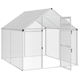 Bird Cage Silver 181.5 x 221 x 173.5 cm Welded Wire Mesh - Side View