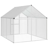 Bird Cage Silver 181.5 x 221 x 173.5 cm Welded Wire Mesh - Rear View