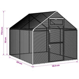 Bird Cage Silver 181.5 x 221 x 173.5 cm Welded Wire Mesh