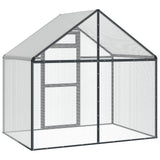 Bird Cage Anthracite 181.5 x 110.5 x 173.5 cm Welded Wire Mesh - Rear View