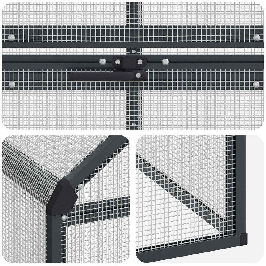 Bird Cage Anthracite 181.5 x 221 x 173.5 cm