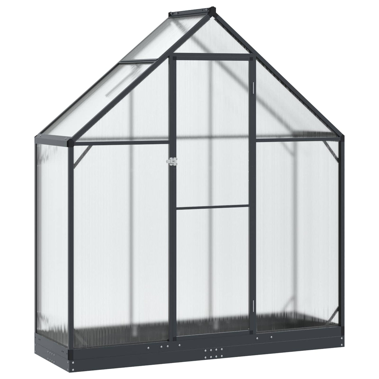 Garden Greenhouse with Door Anthracite 183.5 x 63.5 x 207 cm