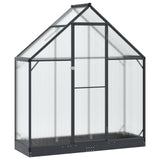 Garden Greenhouse with Door Anthracite 183.5 x 63.5 x 207 cm