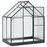 Garden Greenhouse with Door Anthracite 183.5 x 123 x 207 cm