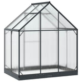 Garden Greenhouse with Door Anthracite 183.5 x 123 x 207 cm