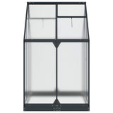 Garden Greenhouse with Door Anthracite 183.5 x 123 x 207 cm - 45-Degree Angle