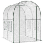Greenhouse with Frame 160 x 200 x 192.5 cm PVC Transparent