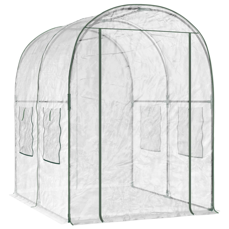 Greenhouse with Frame 160 x 200 x 192.5 cm PVC Transparent