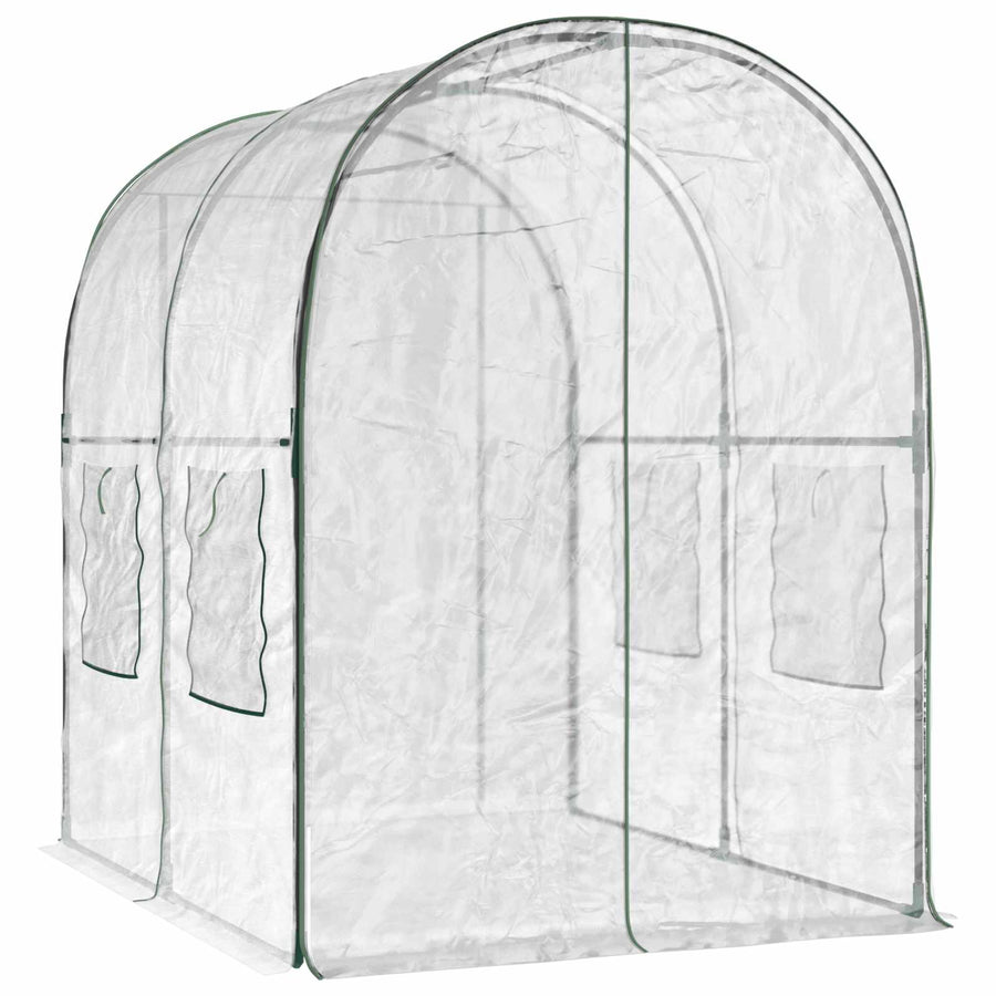 Greenhouse with Frame 160 x 200 x 192.5 cm PVC Transparent